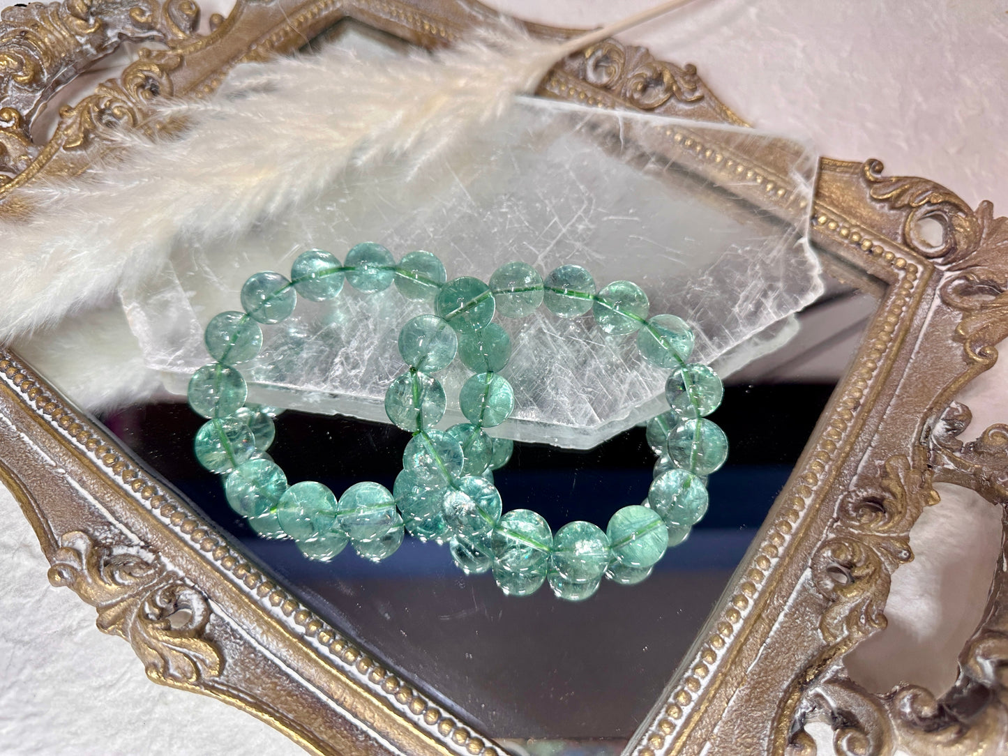 13mm blue and greenish fluorite