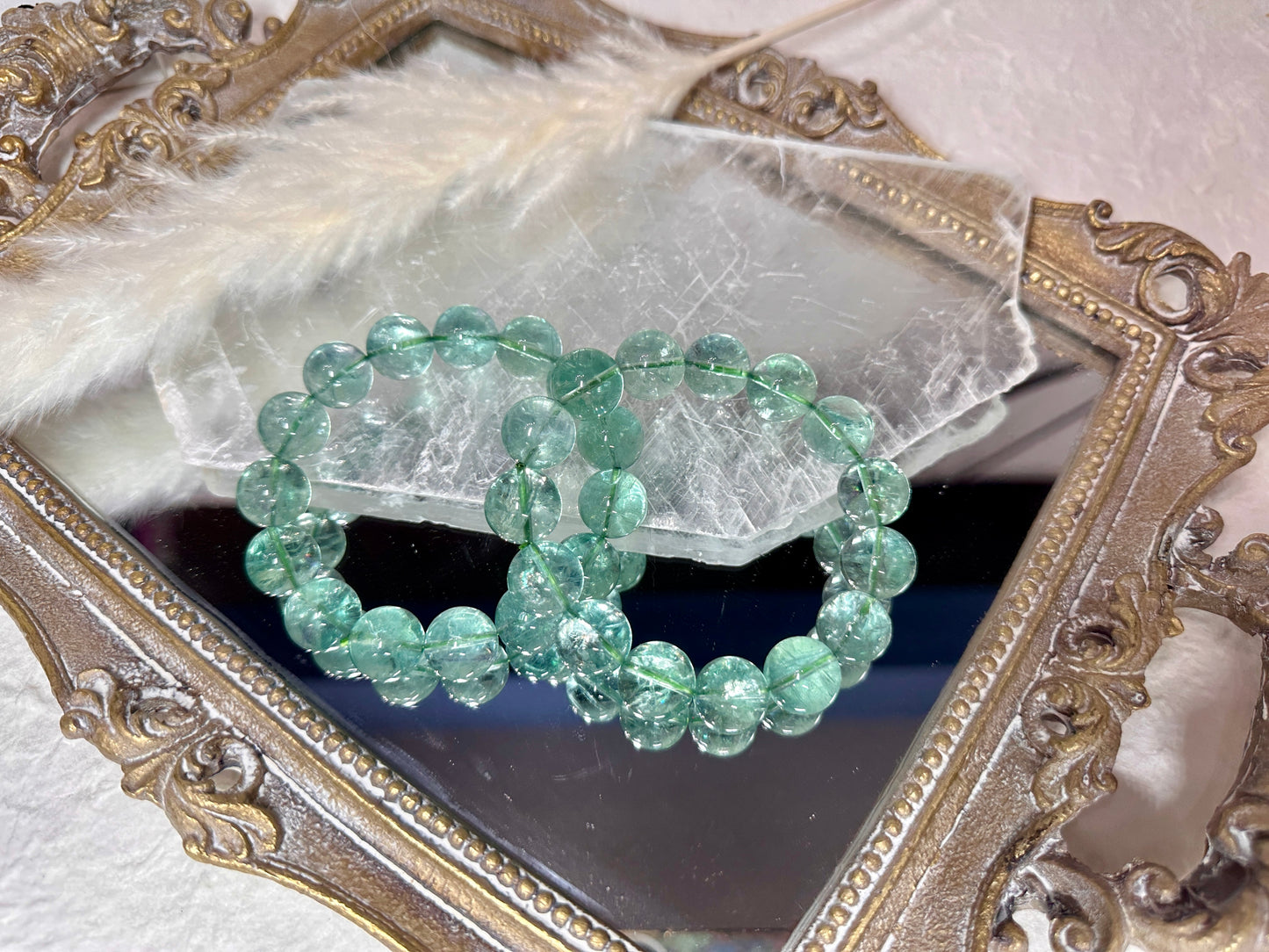 13mm blue and greenish fluorite