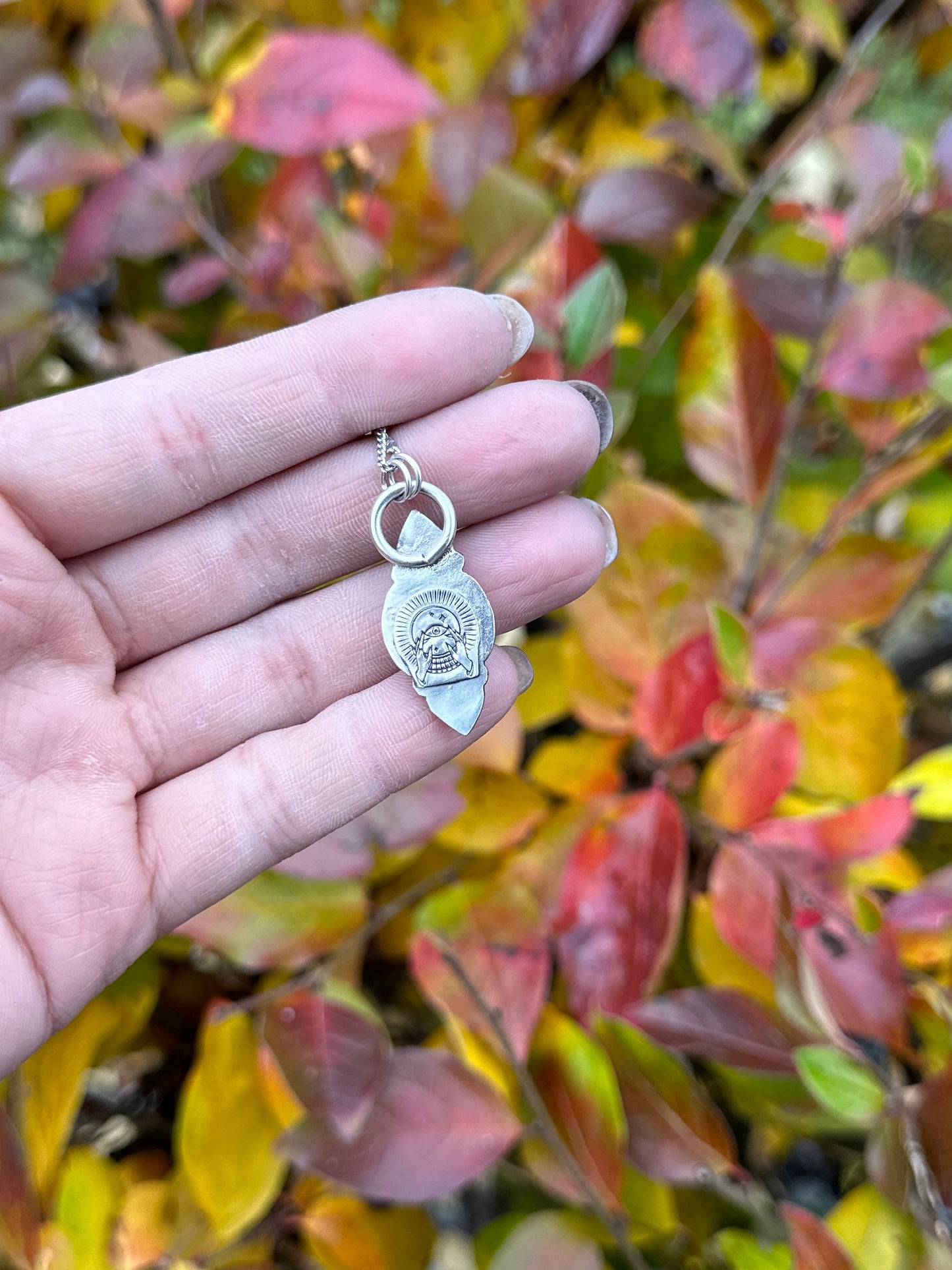 Magic Moss Kyanite pendent