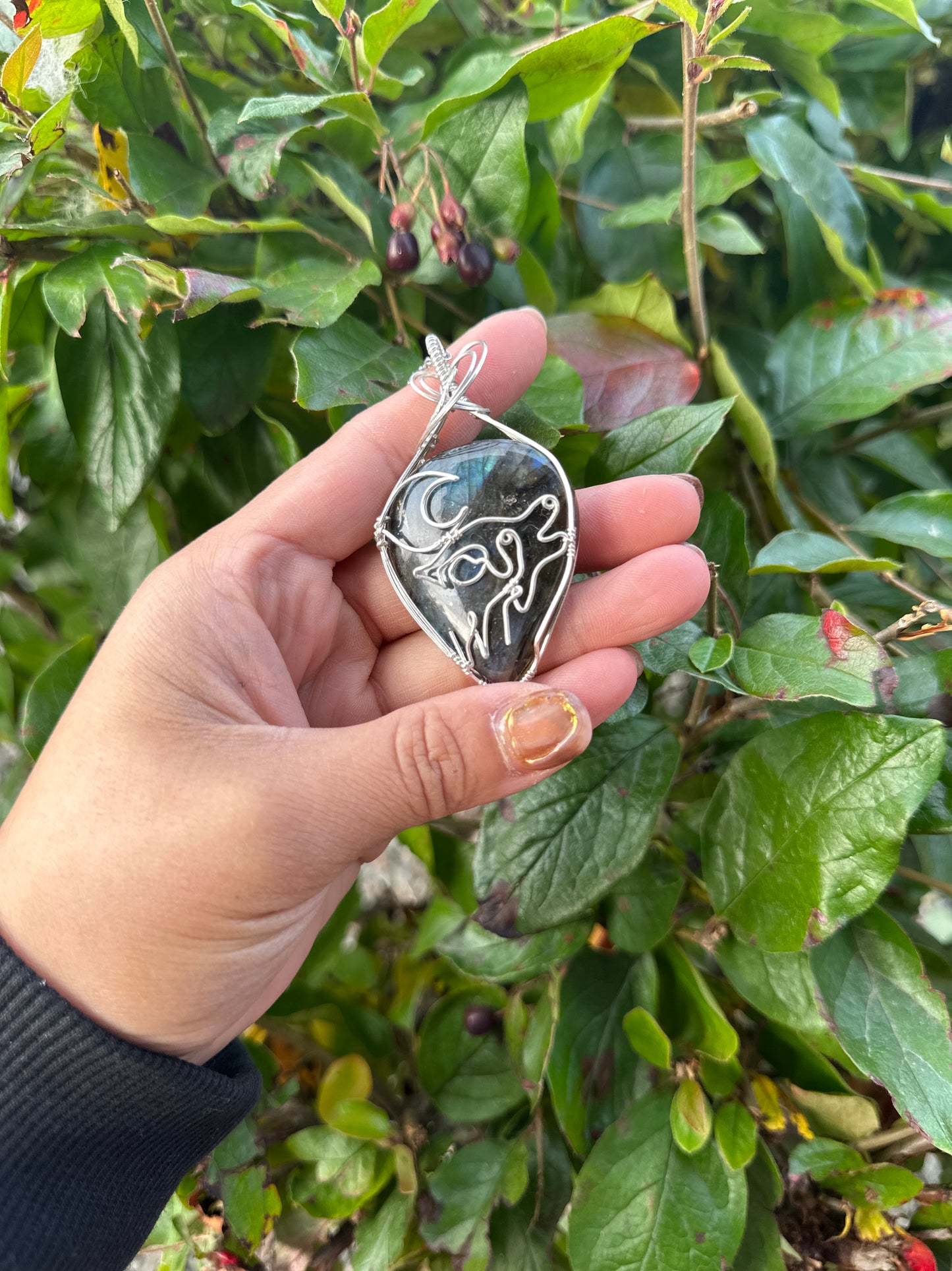 Under the moon labradorite pendent